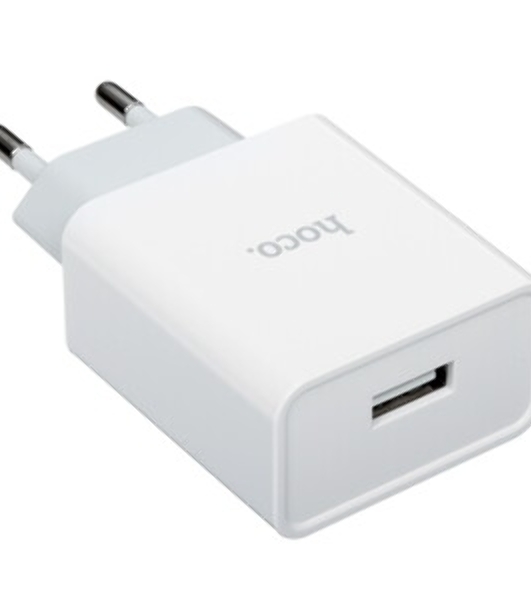 Блок питания (сетевой адаптер) HOCO C81A Asombroso single 1xUSB с кабелем Micro-USB, 2.1A, 10W