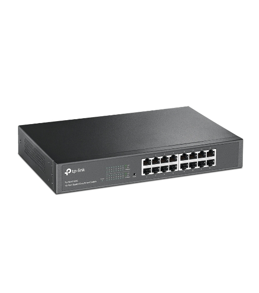 Коммутатор сетевой TP-Link SMB TL-SG1016DE 16-Port Gigabit Easy Smart Switch, 16 10/100/1000Mbps RJ45 ports, MTU/Port/Tag-based VLAN, QoS, IGMP Snooping