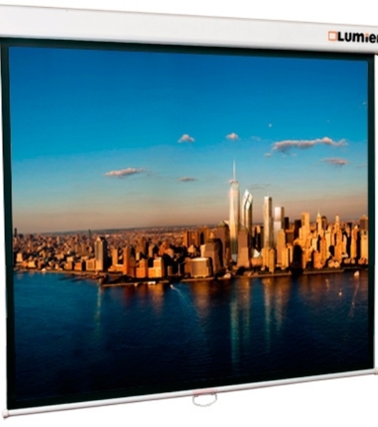 Экран Lumien 207x207см Master Picture LMP-100105 1:1 настенно-потолочный рулонный белый