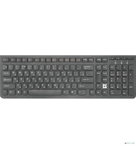 Клавиатура беспроводная Defender ULTRAMATE SM-535 RU USB, радиоканал, черный