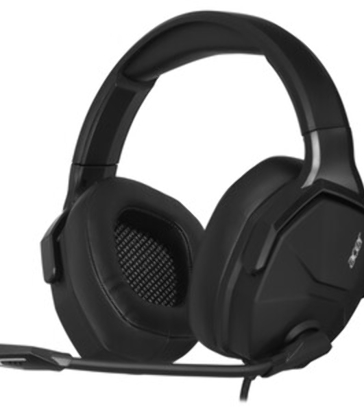 Гарнитура Acer OHW312 чёрный, проводная, USB, подсветка
