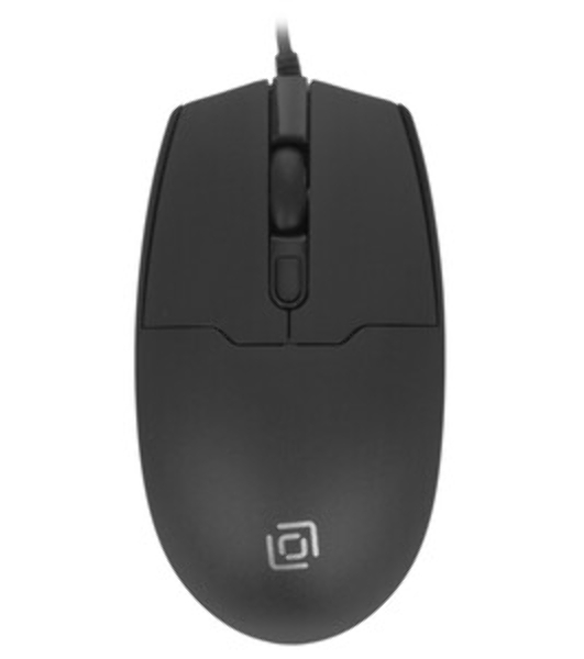 Мышь проводная Oklick 147M черный, 1600 dpi, USB, кнопки - 3