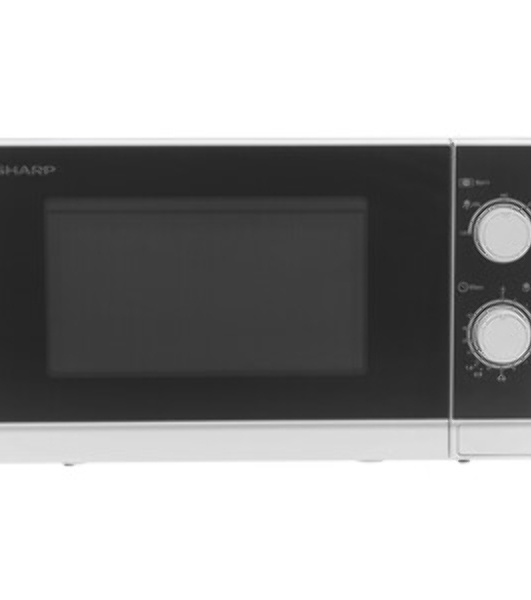 Микроволновая печь Sharp R-2000RW белый, 20 л, 800 Вт, переключатели - поворотный механизм