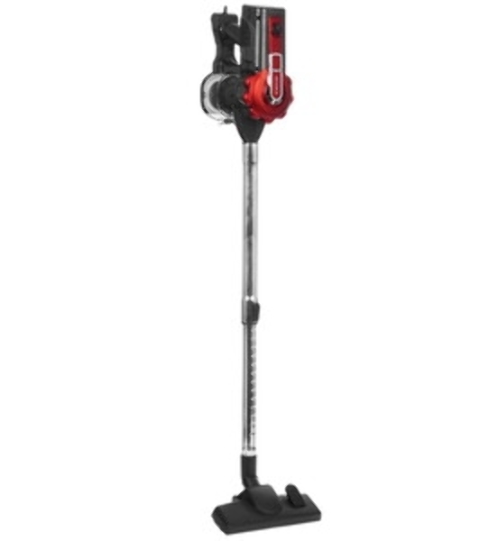 Пылесос вертикальный BRAYER BR4268 серый/красный, питание от сети, 185 Вт, уборка сухая, пылесборник 0,8 л