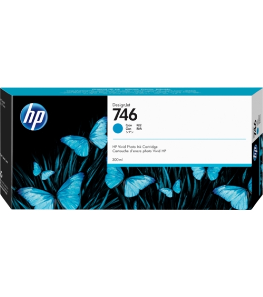 Картридж струйный HP 746 300-ml голубой Ink Cartridge