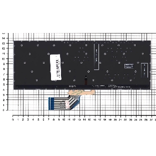 Клавиатура для ноутбука Asus S13 S330FA серебристая с подсветкой