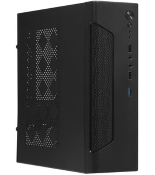 Компьютерный корпус Desktop ExeGate EX294018RUS FL-102 (mini-ITX, без БП, 2*USB+1*USB 3.0, аудио, черный)