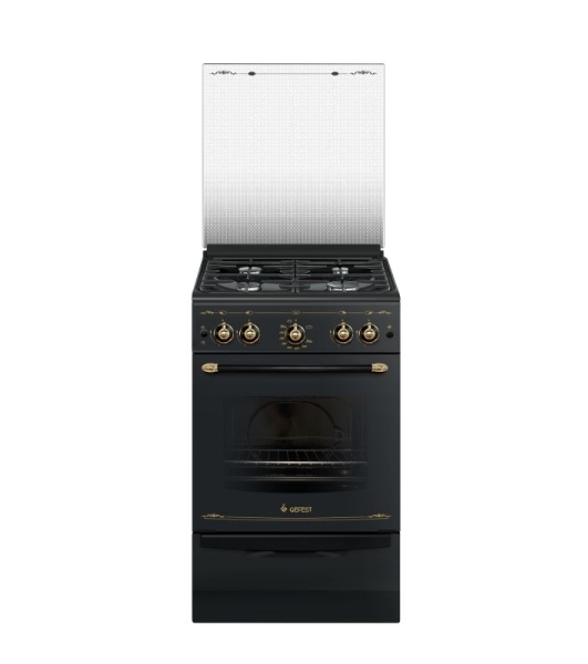 Плита газовая Gefest ПГ 5100-02 0187 черный, конфорок 4 шт, духовка 52 л, 50 см x 85 см x 58.5 см