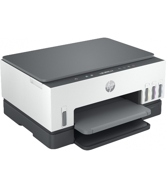 МФУ струйное HP Smart Tank 670, A4, цветной, печ. до 12 стр/мин., 4800x1200 dpi (печ.), 1200x1200 dpi (скан.), Bluetooth, USB Type-A, Wi-Fi