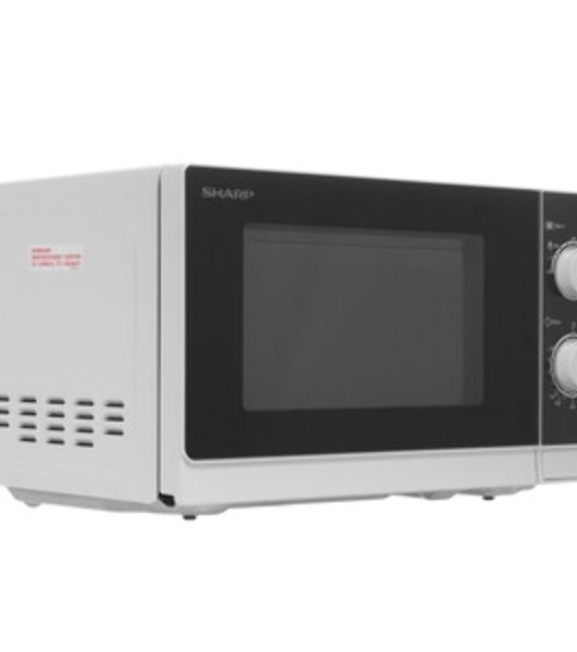 Микроволновая печь Sharp R-2000RW белый, 20 л, 800 Вт, переключатели - поворотный механизм