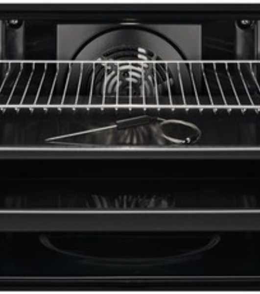 Духовой шкаф электрический Electrolux с конвекцией, приготовление на пару, объем 72 л, 10 режимов, автопрограммы, очистка пиролитическая, 3 стекла в дверце, направляющие проволочные + телескопические (1 уровень)
