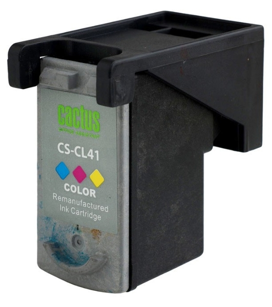 Картридж струйный Cactus CS-CL41 многоцветный (18 мл.) для Canon Pixma MP150/MP160/MP170/MP180/MP210/MP220/MP450/MP460/MP470/iP1200/iP1300/iP1600/iP1700/iP1800/iP190