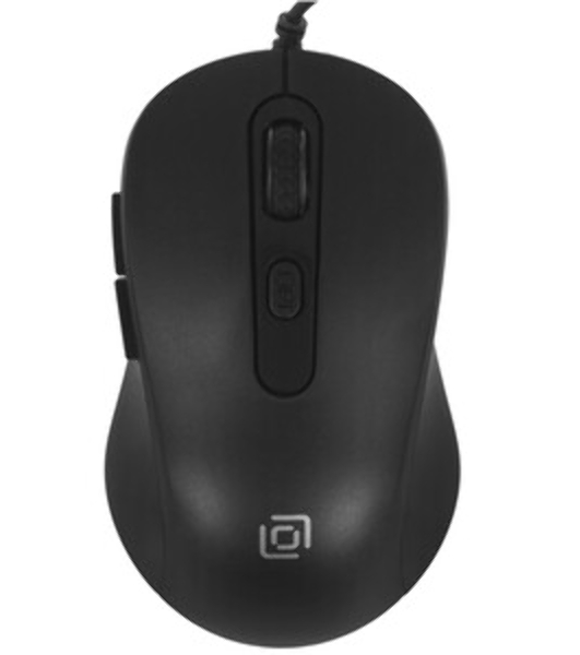 Мышь проводная Oklick 211M черный, 2400 dpi, USB, кнопки - 6