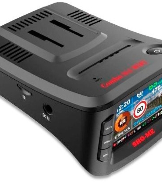 Видеорегистратор Sho-Me Combo №1 WiFi, 2304x1296, 2.31', GPS/ГЛОНАСС, Wi-Fi, G-сенсор, датчик движения, GPS-информатор