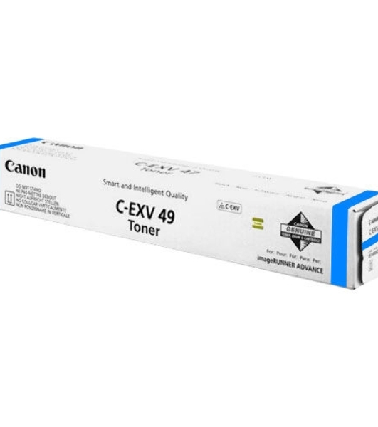 Картридж лазерный Canon C-EXV49C (8525B002) голубой (19 000 стр.) для Canon imageRUNNER ADVANCE серий C3300, C3500, DX C3700, DX C3800