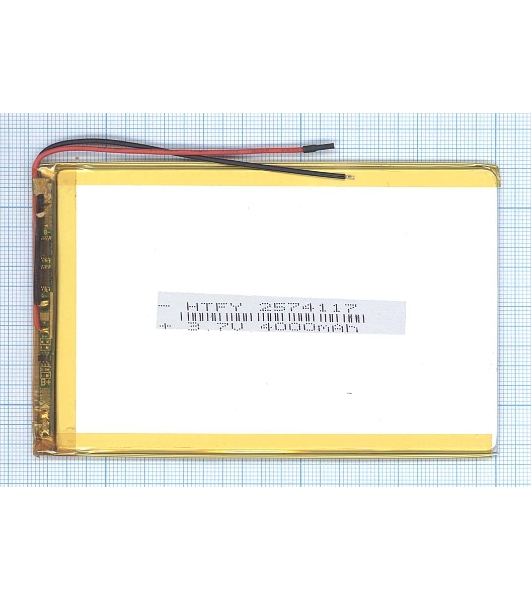Аккумулятор Li-Pol (батарея) 2.5x74x117 мм 2pin 3.7V/4000mAh