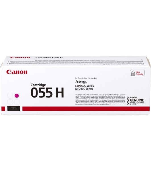 Картридж лазерный Canon 055 H M (3018C002) пурпурный (5900 стр.) для Canon i-SENSYS серий MF740, LBP660.