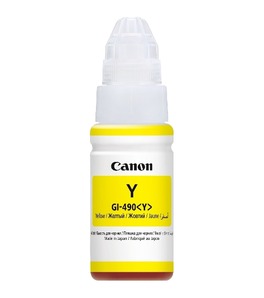 Чернила Canon GI-490Y 0666C001 желтый для Canon Pixma G1400/2400/3400 (70мл)