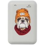 Портативный аккумулятор RITMIX RPB-10007 Bulldog (10000 мА, 2хUSB 2.1 А, софт-тач, принт Бульдог), фото3