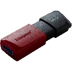Флешка USB Kingston DataTraveler Exodia M (DTXM/128Gb), 128Gb, USB 3.2 Gen 1, R/W 150/60, черный/красный, фото2