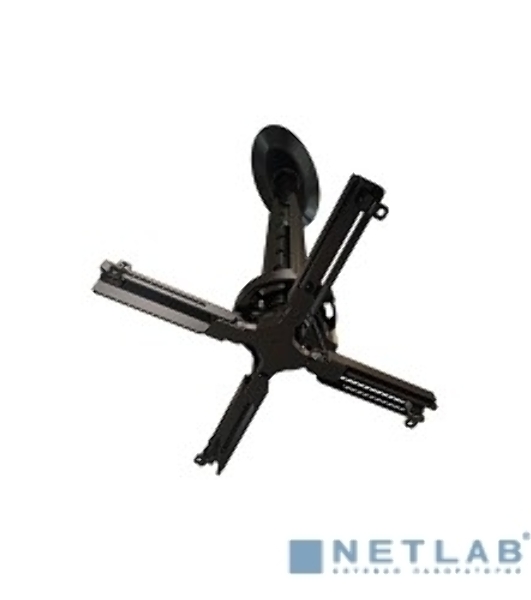 Крепеж Wize Pro PR18A черный потолочный комплект Wize PR18A состоящий из крепления+штанги 30-46 см +площадки к потолку для проектора, наклон +/- 25°, поворот +/- 6°, вращение 360°, до 23 кг
