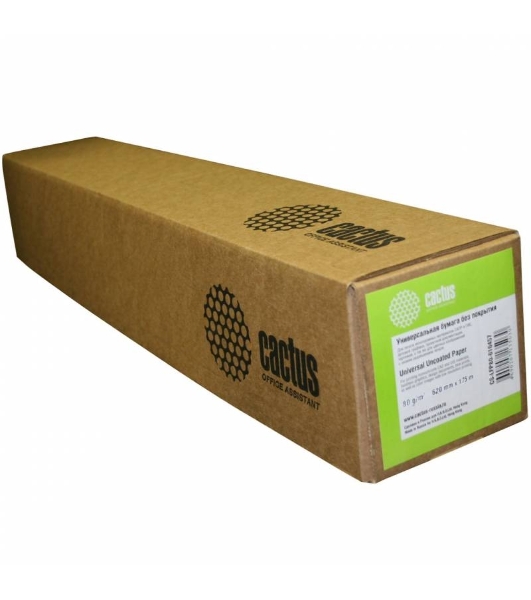Бумага Cactus CS-LFP80-420457 A2 420мм-45.7м/80г/м2/белый CIE171% втулка:50.8мм (2') (упак.:2рул)