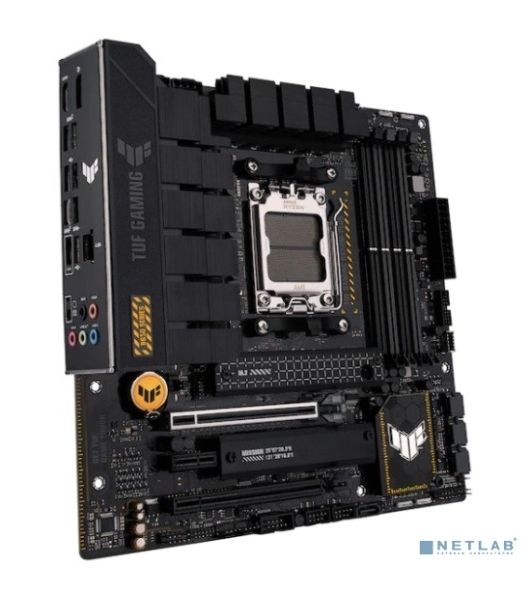 Материнская плата ASUS TUF GAMING B650M-PLUS, AM5, AMD B650, 4xDDR5, 4xSATA, 2xM.2, 1xPCIe 4.0 x16, 1xPCIe 4.0 x4, 1xDP, 1xHDMI, 1x 2.5Gb LAN, 4xUSB-A 3.2 Gen 2, 1xUSB-A 3.2 Gen 1, 1xUSB-C 3.2 Gen 2x2, 5x3.5 мм, 7.1, mATX
