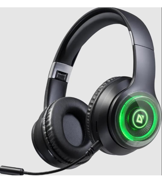 Гарнитура Defender FreeMotion B400 чёрный, беспроводная, Bluetooth, до 32 ч, подсветка