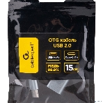 Кабель-переходник USB2.0 OTG Cablexpert A-OTG-CMAF2-02, Type-C(M)/AF, алюминий+нейлон.оплетка, 0.15м, пакет, фото6