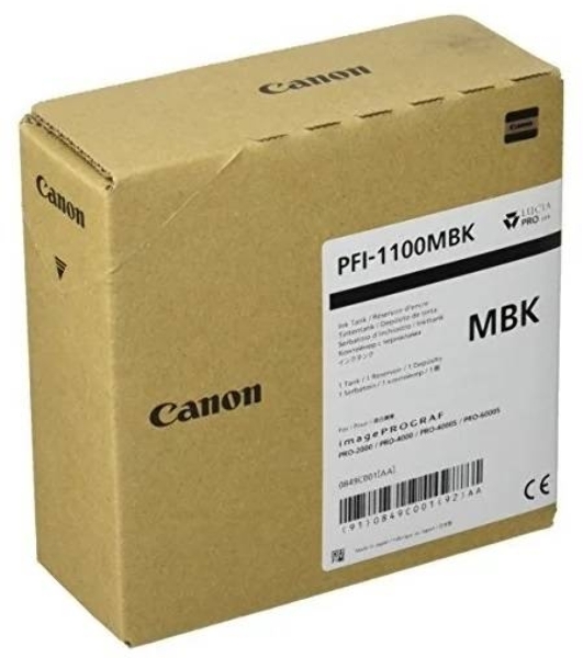 Картридж струйный Canon PFI-1100 MBK (0849C001) матовый черный (160 мл.) для Canon imagePROGRAF PRO-2000, PRO-4000, PRO-4000S, PRO-6000S