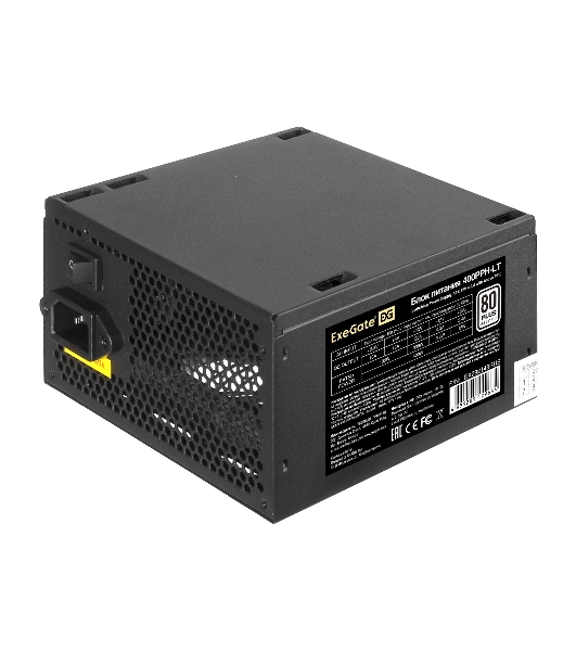 Блок питания ExeGate 400PPH-LT (EX292148RUS-OEM), 400Вт, 80 PLUS, 120мм, черный
