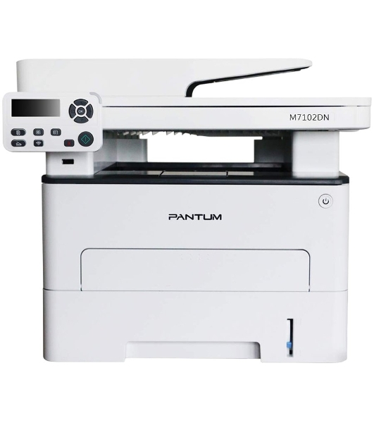 МФУ лазерное Pantum M7102DN, A4, ч/б, печ. до 33 стр/мин., скан. до 24 стр/мин., 1200x1200dpi, USB, RJ-45, проектная модель