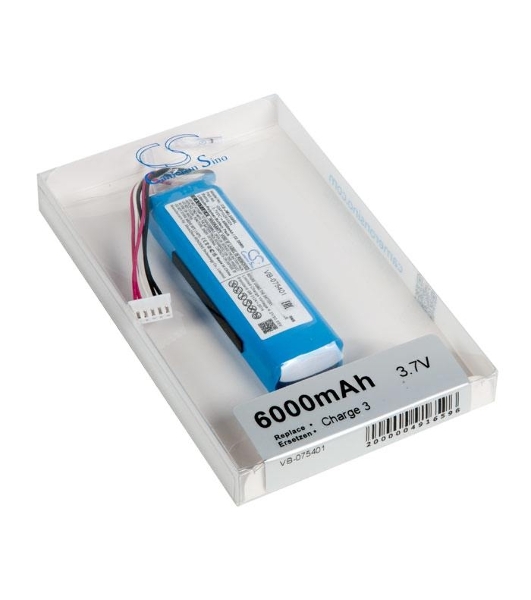 Аккумуляторная батарея CameronSino CS-JML330SL для JBL Charge 3 3.7V 6000mAh 22.20Wh