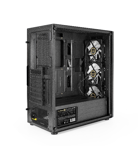 Компьютерный корпус Miditower ExeGate EVO-9205-NPX500 (ATX, БП 500NPX с вент. 12 см, с окном, 1*USB+1*USB 3.0, аудио, 3 вент. 12см с RGb подсветкой)