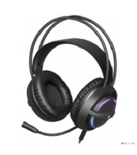 Гарнитура Defender Dexter RG чёрный, проводная, USB / 2 x mini jack 3.5 мм, подсветка