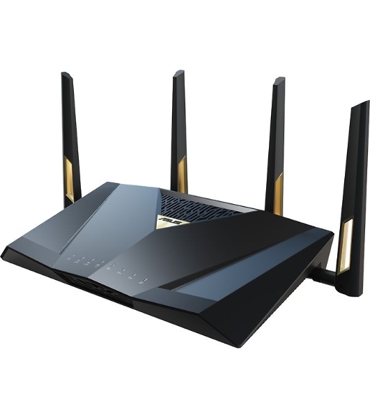 Маршрутизатор ASUS RT-BE88U, черный/желтый, 90IG08V0-MO3N0V