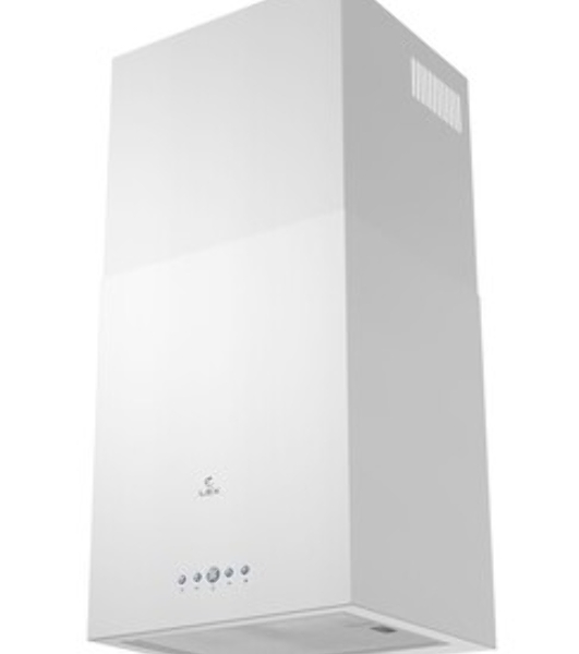 Вытяжка островная LEX Mono 400 белый, 40 см, 850 куб. м/ч, 50 дБ
