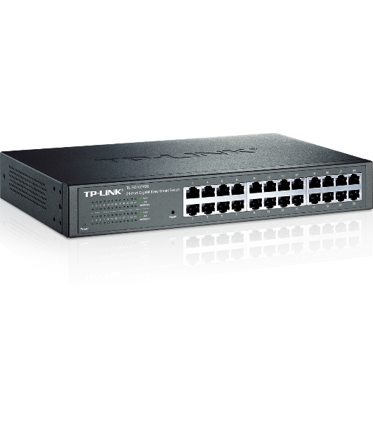 Коммутатор TP-Link SMB TL-SG1024DE 24-Port Gigabit Easy Smart Switch, 24 10/100/1000Mbps RJ45 ports, MTU/Port/Tag-based VLAN, QoS, IGMP Snooping