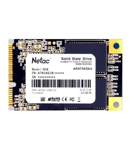 Накопитель SSD Netac N5M, 2048GB, mSATA, R/W 545/500
