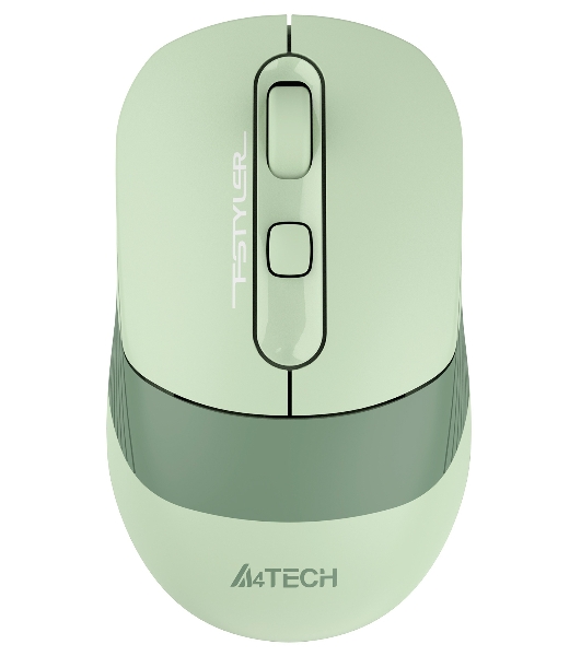 Мышь беспроводная A4Tech Fstyler FB10C зеленый, 2000 dpi, радиоканал, Bluetooth, USB, кнопки - 4