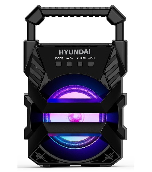 Колонка портативная Hyundai H-PS1000 черный 9 Вт 1.0 BT/USB 10м 500mAh