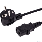 Кабель питания Filum ПВС-АП 3x0.75 CEE 7/7(Schuko) угловая - C13, 220/250В, 10А, чёрный, 1.8м, фото 1