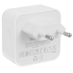 Сетевое зарядное устройство 1USB+1Type-C 3.0A PD30W+QC3.0 быстрая зарядка для Lightning 8-pin Type-C Borofone BAS76A (White), фото3