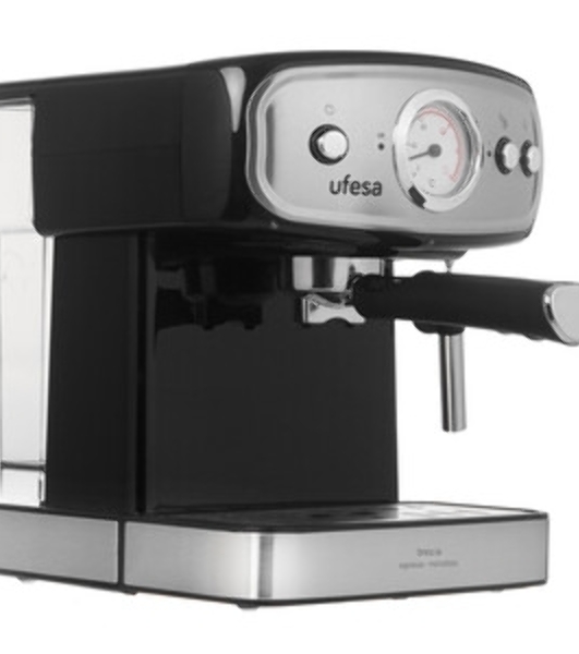 Кофеварка рожковая Ufesa CE7244 BRESCIA черный/серебристый, исп. кофе - молотый, 1.5 л, 850 Вт, 20 бар