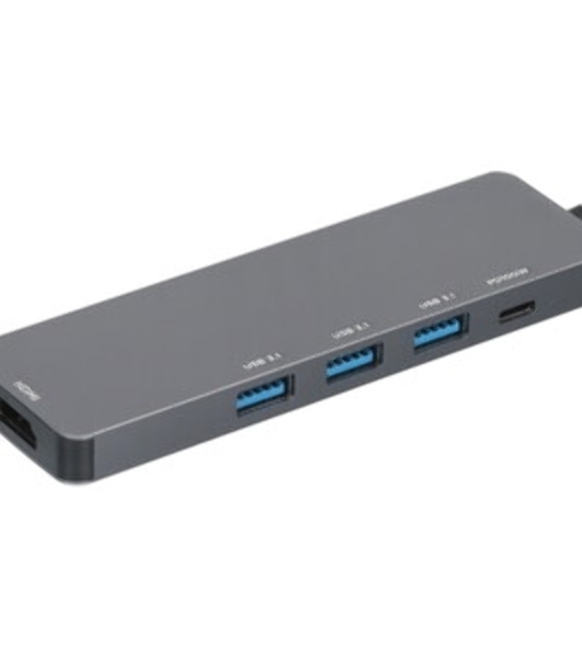 USB-концентратор Gembird UHB-D1, USB Type-C, USB/USB Type-C/PD100W/HDMI, USB Type-C