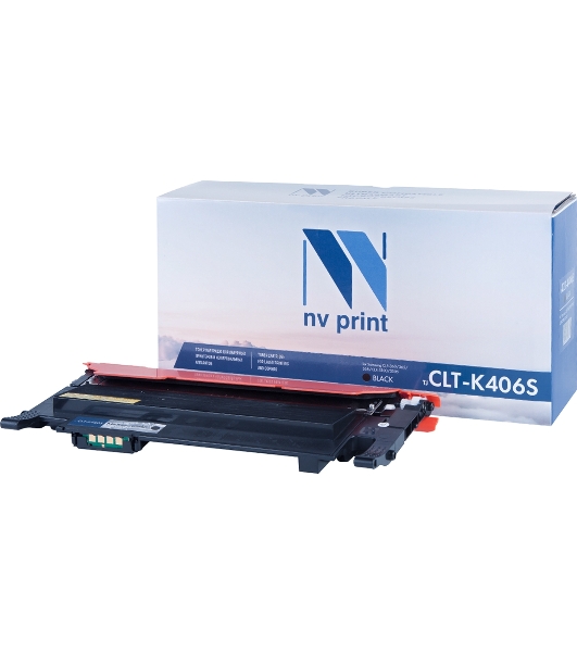 Картридж лазерный NVPrint совместимый Samsung CLT-K406S Black для CLP-360/365/368/CLX-3300/3305 (1500k)