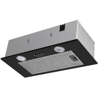 Вытяжка встраиваемая HOMSair Camelia Power 60 черный, 60 см, 850 куб. м/ч, 52 дБ
