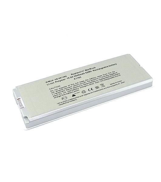 Аккумуляторная батарея для ноутбука Apple MacBook A1185 55Wh белая OEM