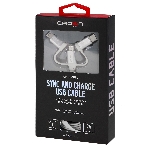 Кабель Crown USB - microUSB/USB Type-C/Lightning CMCU-3182 белый, фото5