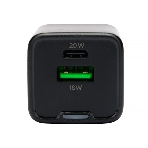 Зарядное устройство Cablexpert MP3A-PC-62, 20Вт GaN, 3А, QC4.0/PD, 1xUSB, 1xType-C, черный, пакет, фото4